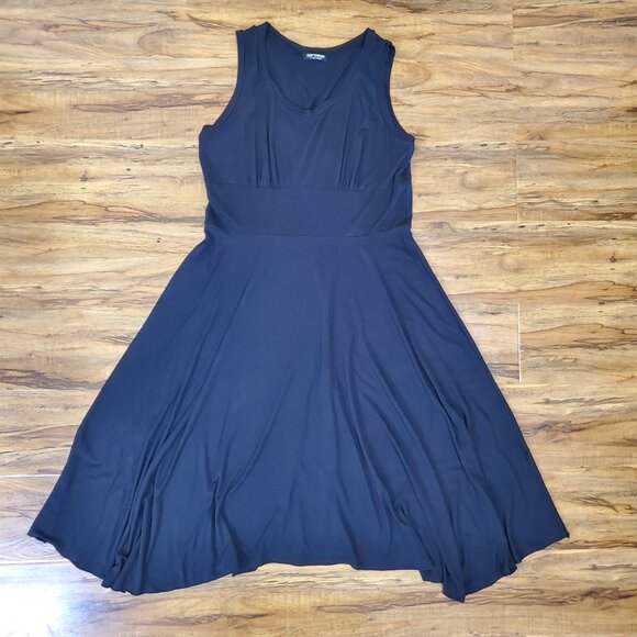 NWOT Softwear By Mark Singer Asymmetric Flowy Dress Sleeveless Midi Tank Dress - Picture 1 of 14